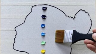【رسم الأكريليك】 التحدي اليومي لفنان اليوتيوب Wow Art الحلقة 153: "الفتاة في سماء الليل النجمية"