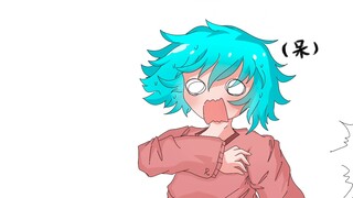 (Algodoo/Huhuo Xiang) When the balls woke up, they turned into the opposite color...