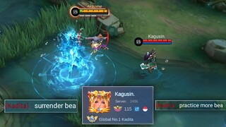 I MET THIS PRO KADITA IN RANK GAME ( Target lock me )