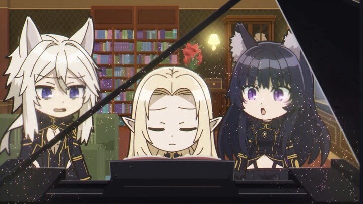 Alpha’s piano playing left the puppy speechless and the kitten looking glum.