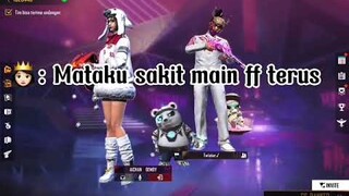 NYURUH DOI ON PUBG MALAH DI LOBBY FF SAMA CEWEK LAIN 😢