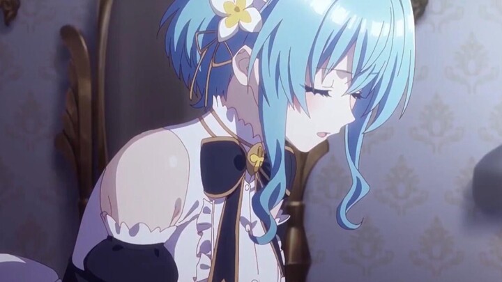 I really like this blue-haired maid (the distress of a stay-at-home vampire princess)