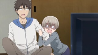 Hana Uzaki hugs Shinichi making him embarrassed Ep 10 [ Uzaki-chan 宇崎ちゃんは遊びたい ]