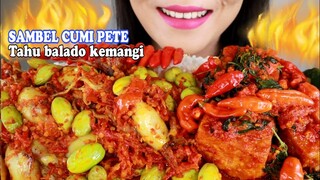 ASMR SAMBEL CUMI PETE, TAHU BALADO KEMANGI | INDONESIAN FOOD | ASMR MUKBANG INDONESIA