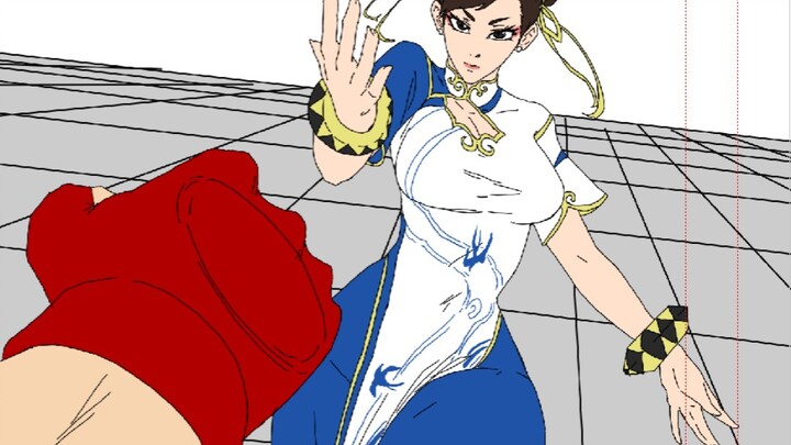 [Chunli vs. Long] Latihan animasi