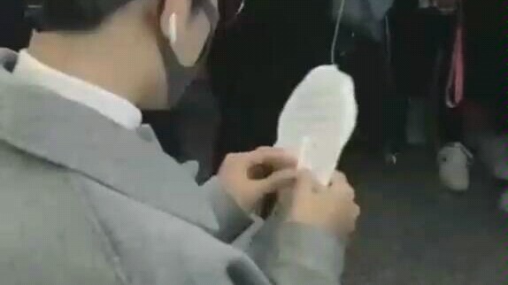 At first I thought GG was sewing shoe soles