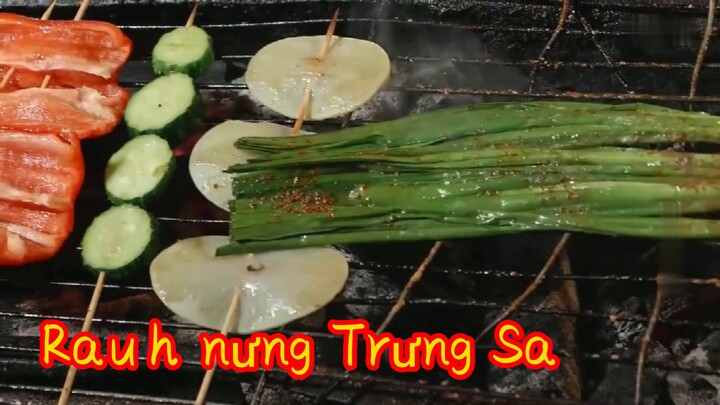 Barbekyu lezat :  daun bawang panggang