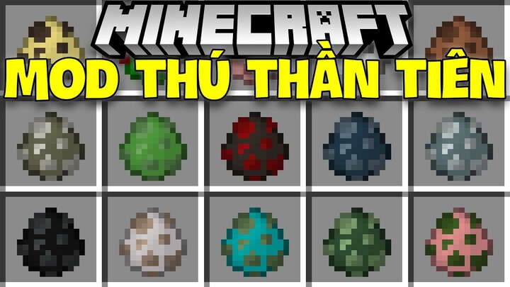 MINECRAFT MOD THÚ THẦN TIÊN TRONG THẢO CẦM VIÊN 2021!!*MOD SIÊU DỄ THƯƠNG PET THÚ VỊ ĐÁNG YÊU!!