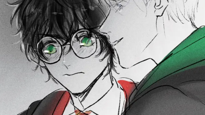 【Drawing】"Scared, Potter?” | Harry Potter&Draco | Apple Pencil&Ipad