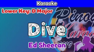 Dive by Ed Sheeran (Karaoke : Lower Key)