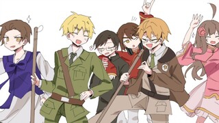 【aph/hand drawing】Hetalia's Cleaning Time【Dark History】