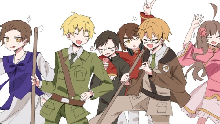 【aph/hand drawing】Hetalia's Cleaning Time【Dark History】
