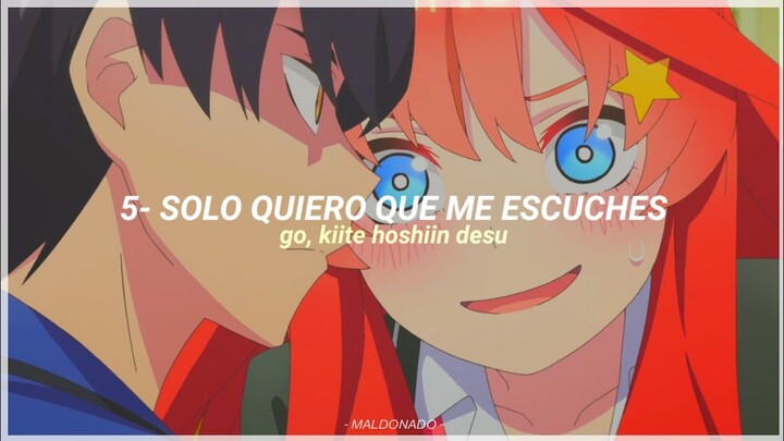 Gotoubun no Hanayome Season 2 OP. Full | Gotoubun no Katachi - Sub  Español 『AMV』