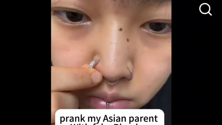 Chinese TikTok creator trolls her parents with a fake nose ring—foreigners say it’s obvious the cat 