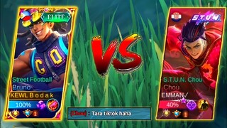 TIKTOK DAW KAMI NI CHOU | OUTPLAYED BRUNO BUILD - MASTER BODAK MLBB