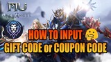 HOW TO INPUT GIFT CODE or COUPON CODE IN MU ARCHANGEL