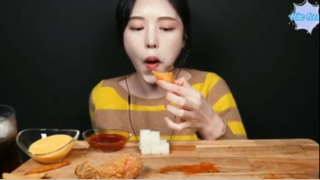 Gà rán, gà rán sốt gia vị, phô mai viên khoai tây chiên phần 9 #mukbang