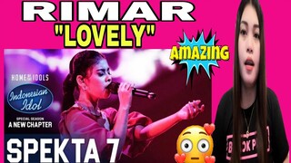 RIMAR - LOVELY (Billie Eilish & Khalid) Indonesian Idol 2021 | REACTION VIDEO