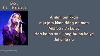 [Phiên âm tiếng Việt] So, It Ends? - Heize (Feat. Colde)