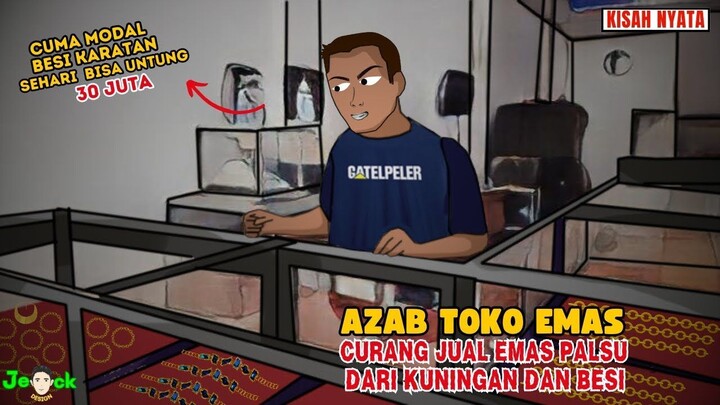 AZAM PENJUAL EMAS CURANG JUAL EMAS PALSU DARI KUNINGAN DAN BESI KARAT  SINET