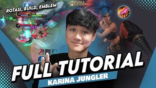 TUTORIAL KARINA JUNGLER BELUM BANYAK ORANG YANG TAU INI JUGA OP! - Mobile Legends