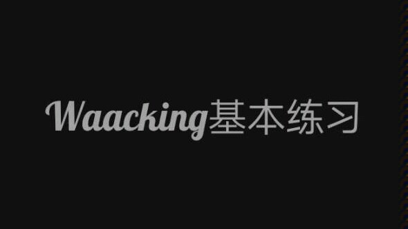 Waacking basic skills teaching and practice
