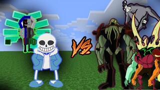 SANS + XANS VS BEN 10 VILLAINS | Most Unbalanced Battle in Minecraft |