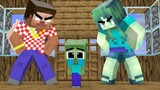 Monster School : Bad Tiny Herobrine RICH and Poor Zombie but Good - Sad Story - Minecraft Animation