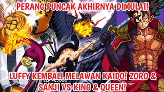 ONE PIECE 1023 - PERANG PUNCAK! LUFFY KEMBALI MELAWAN KAIDO! ZORO, SANJI VS KING, QUEEN (Prediksi)