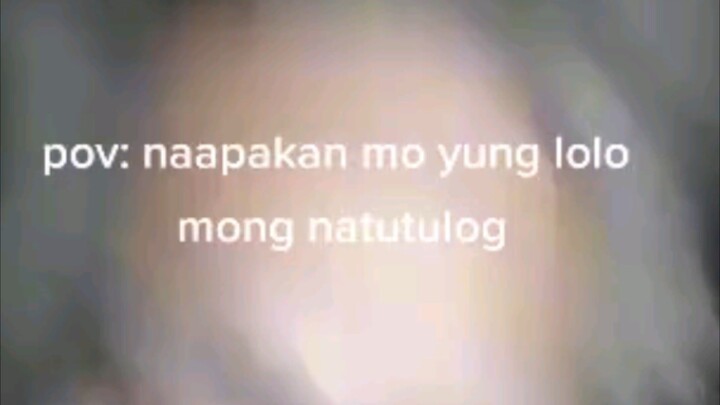 naapakan mo Lolo mo habang natutulog