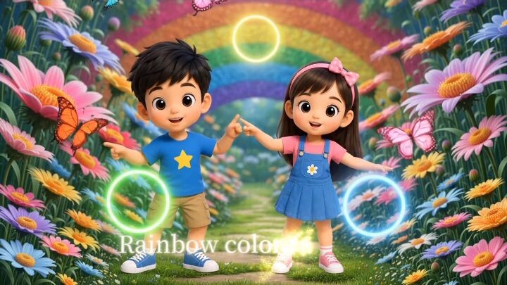 🌈 Rainbow Song for Kids | Learn Colors with a Fun Kids Song 🎵