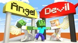 Monster School: Destiny run challenge - Angel into Devil | Minecraft Animation