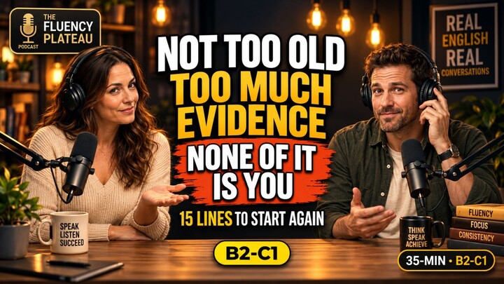It's Not Too Late to Break Your English Plateau | 35-Minute English Podcast (B2-C1)