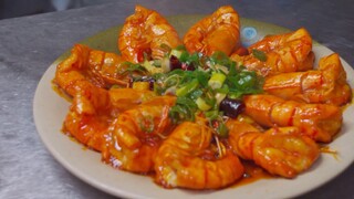 Tôm chiên sốt cay #amthucduongpho