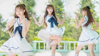 [มินิบัส] ชุดกะลาสีผ้าไหมสีขาวแนวตั้ง เอพิงค์❤️เยียวยาความเศร้า❤️อย่าเศร้านะโนโนะโนะ