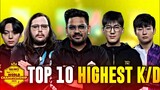 TOP 10 PLAYERS WITH HIGHEST K/D RATIO | 2023 CODM WORLD CHAMPIONSHIP