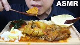 ASMR EATING SPICY INDIAN FOOD | CHICKEN CURRY | MUTTON CURRY | BIRYANI RICE | DEEP FRIED FISH