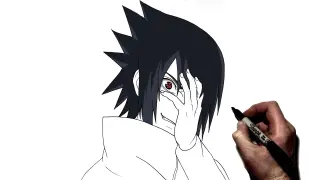 How To Draw Sasuke (Crazy) | Step By Step | Naruto