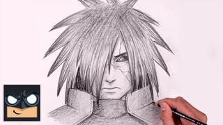 How To Draw Madara Uchiha | Naruto Sketch Tutorial (Step by Step)