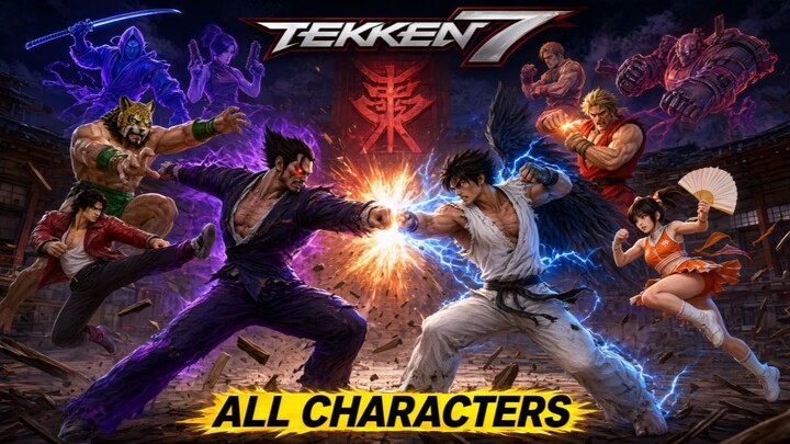 TEKKEN 7: ALL  CHARACTERS SHOWCASE — Complete Roster Battle Compilation 💥