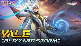 Vale New Skin | Blizzard Storm | Mobile legends Bang bang