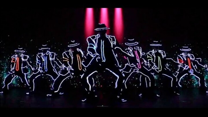 Michael Jackson's Eternal God Classic Light Street Dance Show Harmony Of Light