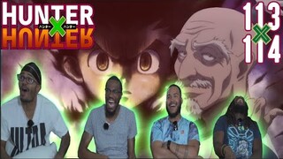 THE MEETING | HUNTER X HUNTER EPISODE 113 & 114 REACTION