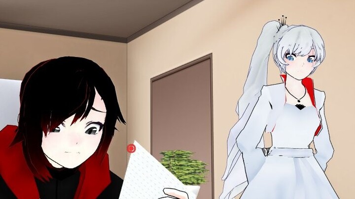 [Điêu khắc cát RWBY tới MMD7] Ruby: "6 nhân 3 bằng bao nhiêu!?"