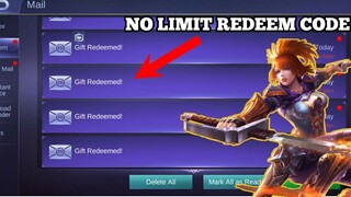 REDEMPTION CODE MOBILE LEGENDS PART 14 - NO LIMIT REDEEM | GAME CENTER