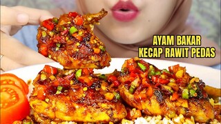 ASMR AYAM BAKAR KECAP RAWIT PEDAS | ULUL ASMR INDONESIA