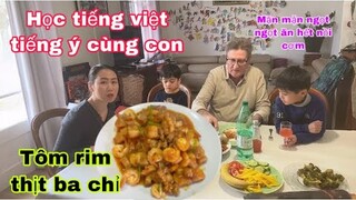 Tôm rim thịt ba chỉ/mặn ngọt ăn hết nồi cơm/ món ngon mỗi ngày/Cuộc sống pháp/bữa cơm gia đình