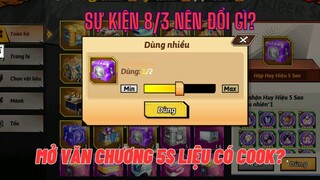 Rồng thần siêu cấp - Sự kiện 8/3 cập bến nên đổi gì & liệu có ngon? Mở 2 emblem 5s - PK căng thẳng