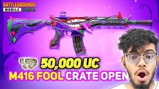 50,000 UC M416 Fool Crate Opening in BGMI • *WORST* Crate Opening of my LIFE in BGMI PUBGM