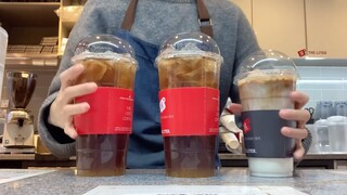 Cafe Vlog | Trà đào , Latte #food